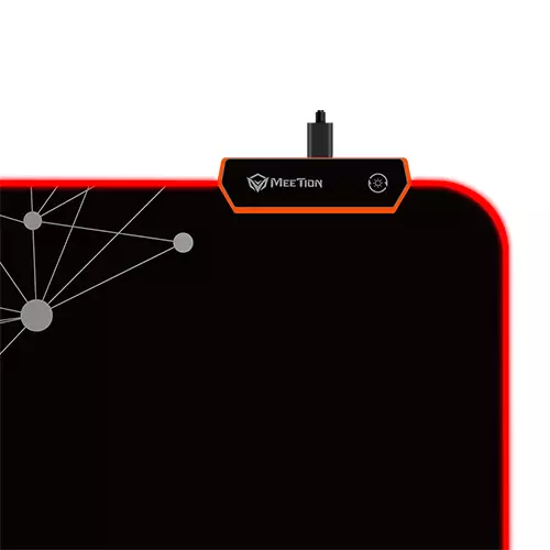 Meetion MT-PD120 Rubber Led RGB Gaming Mouse Pad-gallery-1