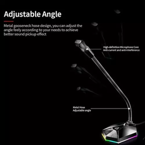 Meetion MT-MC13 Gaming Microphone with RGB Light-2