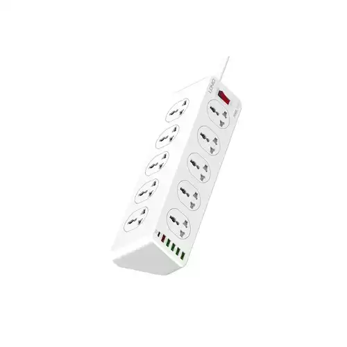 LDNIO SC10610 30W 10 AC Outlets 5 USB Ports 1PD Port Universal Power Strip
