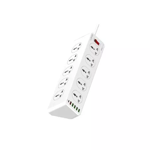 LDNIO SC10610 30W 10 AC Outlets 5 USB Ports 1PD Port Universal Power Strip