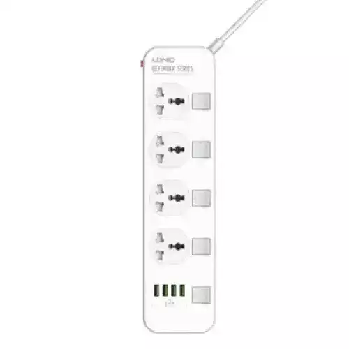 LDNIO SC4408 4 AC Outlets Universal Power Strip with 4 USB Port