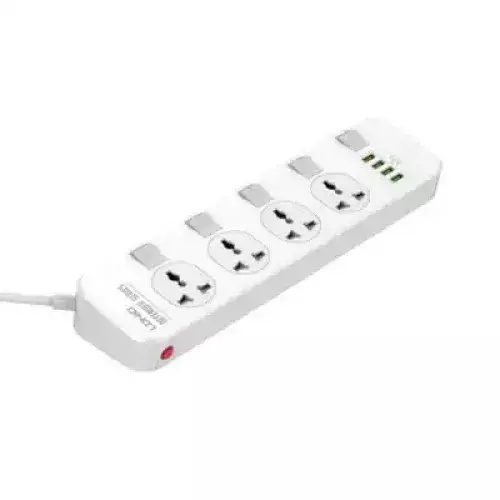 LDNIO SC4408 4 AC Outlets Universal Power Strip with 4 USB Port-gallery-1
