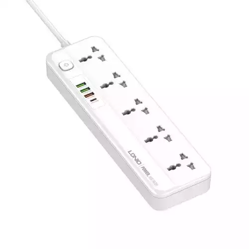 LDNIO SC5415 5 AC Universal Outlets 4 USB Socket Power Strip