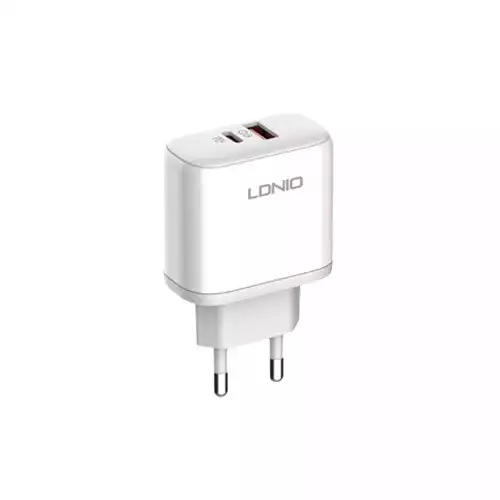 LDNIO A2526C 45W Dual USB QC4.0 Super Fast White Charger