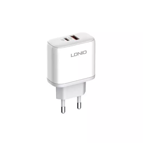 LDNIO A2526C 45W Dual USB QC4.0 Super Fast White Charger