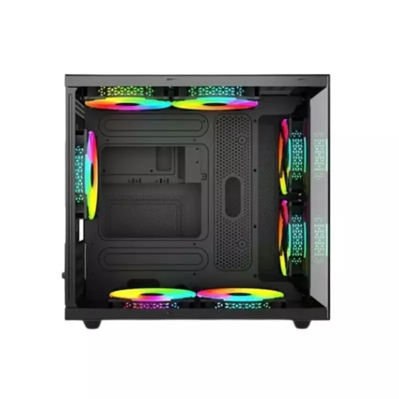 REVENGER DUO DYNAMIC FULL-VIEW MINI-TOWER ATX CASE (BLACK)-gallery-1