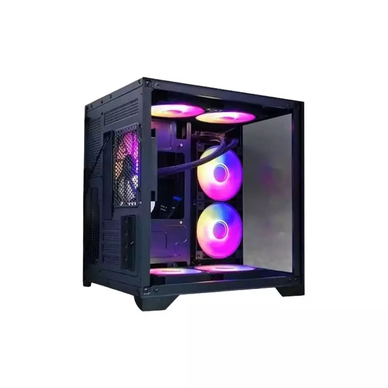 Revenger LEO DYNAMIC Mini Mid Tower ATX Desktop Gaming Case (Black)-1