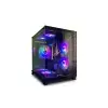 Revenger Base Dynamic Mini Mid Tower Micro ATX ARGB Desktop Gaming Case (Black)-1