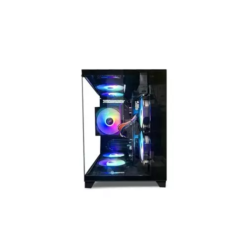 Revenger Base Dynamic Mini Mid Tower Micro ATX ARGB Desktop Gaming Case (Black)-gallery-2