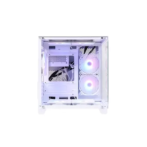 Revenger Base Dynamic Mini Mid Tower Micro ATX ARGB Desktop Gaming Case (white)-2