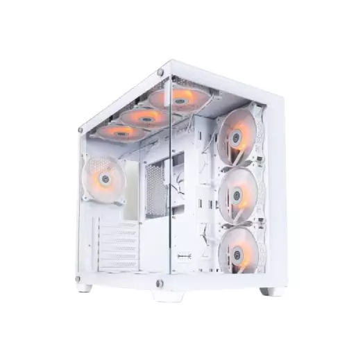 Revenger Base Dynamic Mid Tower ATX Desktop Case (White)-1