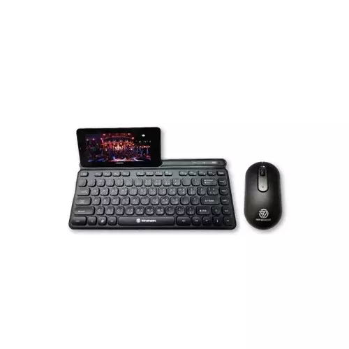 REVENGER RKM-24W Mini Keyboard & Mouse Combo with Phone Holder