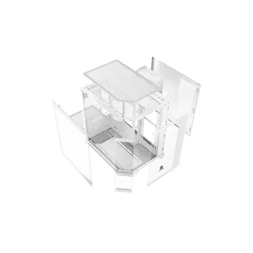 Revenger Air Box Mini ARGB Mid-Tower Gaming Desktop Case (White) - 8