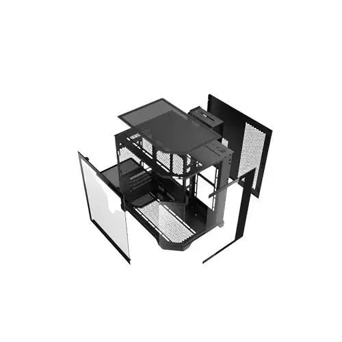 Revenger Air Box Mini ARGB Mid-Tower Gaming Desktop Case (Black)-gallery-7