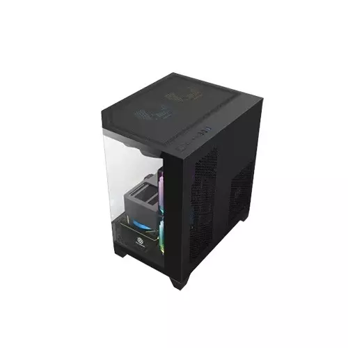 Revenger Air Box Mini ARGB Mid-Tower Gaming Desktop Case (Black)-gallery-4