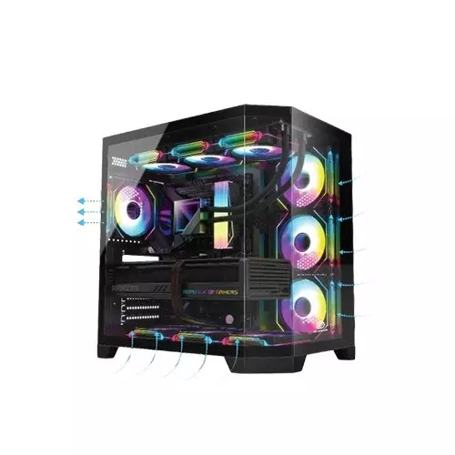 Revenger Air Box 7 ARGB Full Tower Desktop Gaming Case (Black)-gallery-2