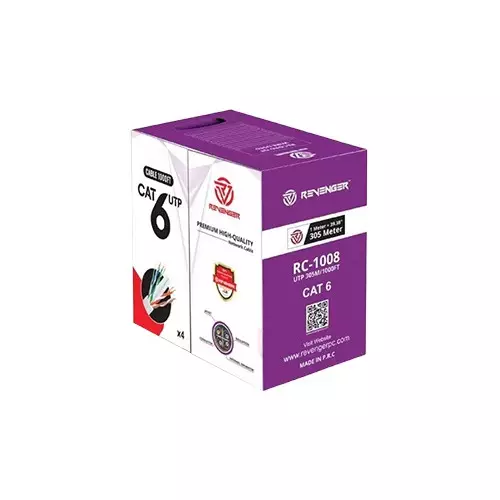 Revenger CAT-6 305 Meter Network Cable (White)