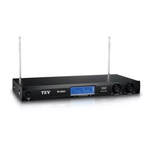 TEV TR-686II VHF Dual Frequency receiver Wireless Microphone-gallery-1