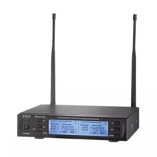 TEV TR-8100 DIGITAL UHF 100CH TRUE DIVERSITY WIRELESS MICROPHONE SYSTEM