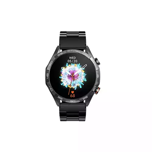Haylou Solar 5 1.58 Inch AMOLED Display Smart Watch with Metallic Strap