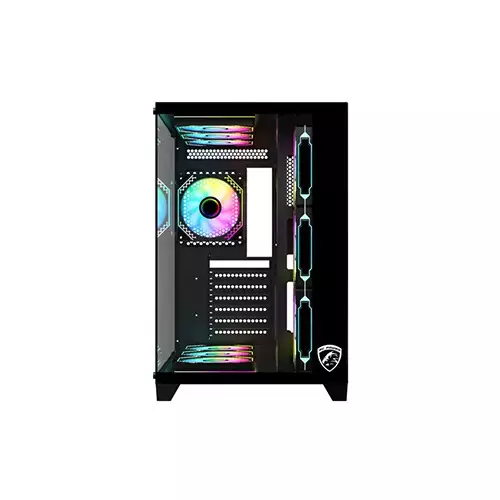 PC Power ICEBERG V3 10 Fans Mid Tower Gaming Casing (Black)-2