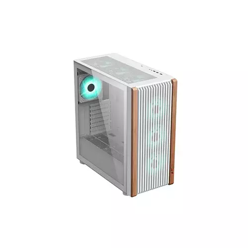PC POWER Wood Mesh WH 6 Fans Gaming Casing-2