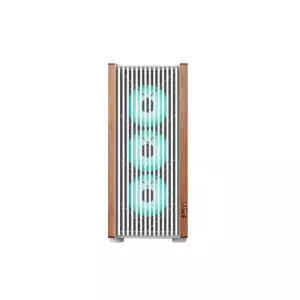 PC POWER Wood Mesh WH 6 Fans Gaming Casing-1