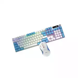PC Power Fury Combo WH RGB RED Switch Mechanical Gaming Keyboard AND Mouse Combo