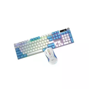 PC Power Fury Combo WH RGB RED Switch Mechanical Gaming Keyboard AND Mouse Combo
