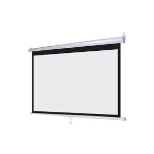 Pc Power 96 Inch x 96 Inch Manual Wall Projector Screen