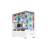 PC Power Horizon X2 Infinity Mid-Tower ATX Gaming Case (White)