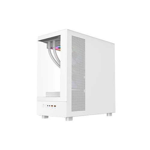 PC Power Horizon X2 Infinity Mid-Tower ATX Gaming Case (White) - 3