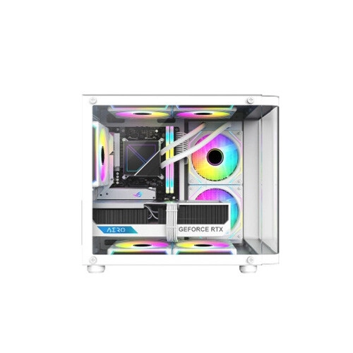 PC Power Icecube Edge Infinity WH Gaming Casing - 3