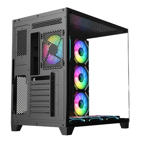 PC Power ICEBERG V3 Black Gaming Casing With 7 FANS - 3