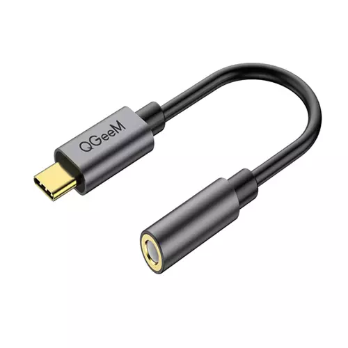 Qgeem QG-UA15 Type-C Male to 3.5mm Female Grey Converter