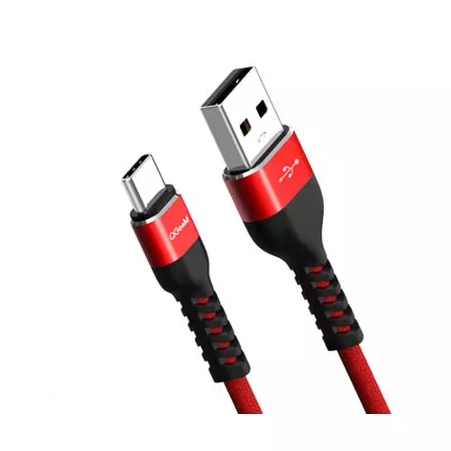 QGeeM QG-CCY03-1 0.25m Type C Mobile Phone Fast Charging USB Charger Cable