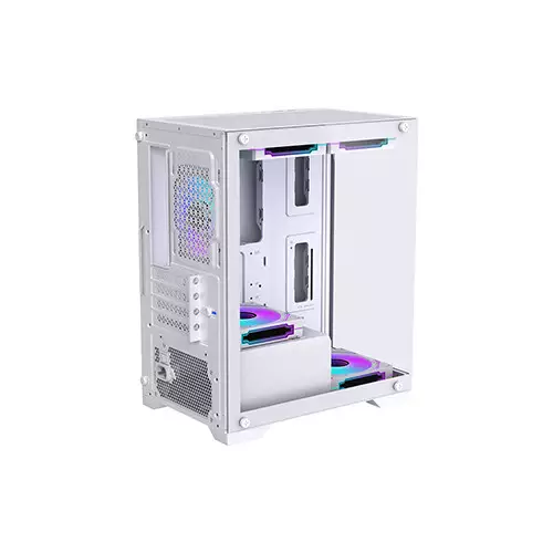 OVO CC4315-W ARGB Infinity Fan Ice Gaming Case (White)-gallery-2