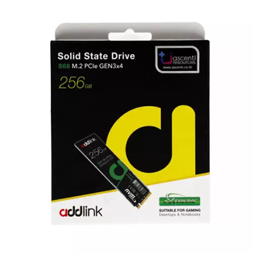 Addlink S68 256GB M.2 2280 PCIe NVMe SSD - 1