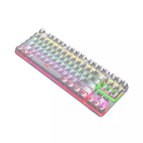BAJEAL K100 TKL RGB Mechanical Gaming White Keyboard (Hot-Swappable)-gallery-1