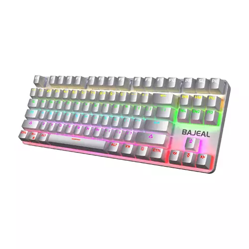 BAJEAL K100 TKL RGB Mechanical Gaming White Keyboard (Hot-Swappable)-gallery-2