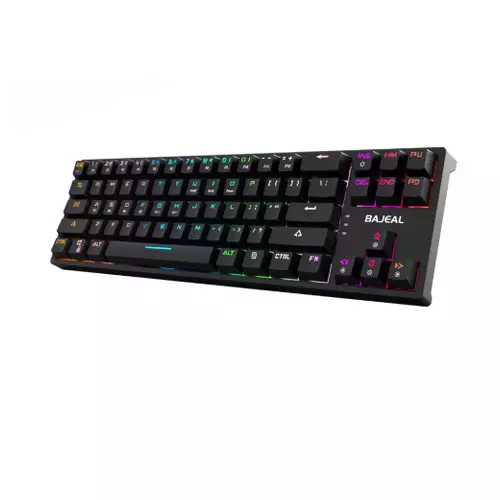 BAJEAL K71 TKL RGB MECHANICAL BLUE SWITCH BLACK GAMING KEYBOARD (HOT-SWAPPABLE)-gallery-1