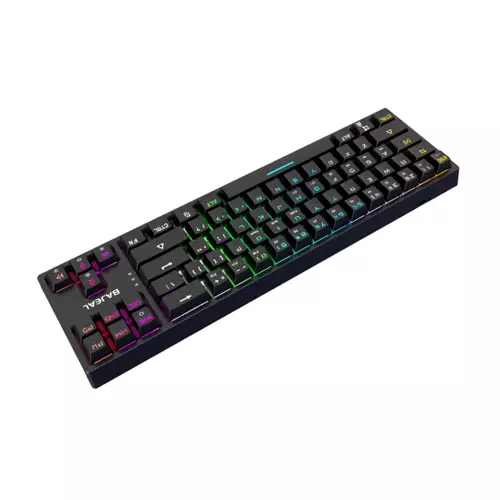 BAJEAL K71 TKL RGB MECHANICAL BLUE SWITCH BLACK GAMING KEYBOARD (HOT-SWAPPABLE)-gallery-2