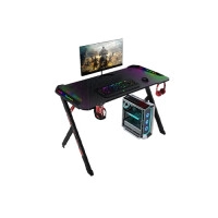 BESMILE Y Shaped Gaming Desk With 2 built-in storage drawers