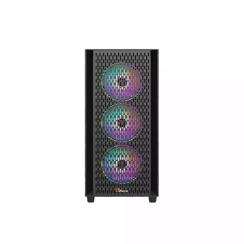 PC POWER FLOW DARK MESH DESKTOP GAMING CASING