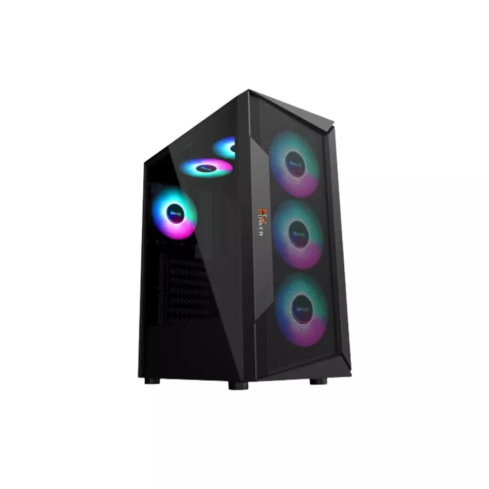 PC POWER VOX MESH PG200 ARGB ATX GAMING CASE BLACK