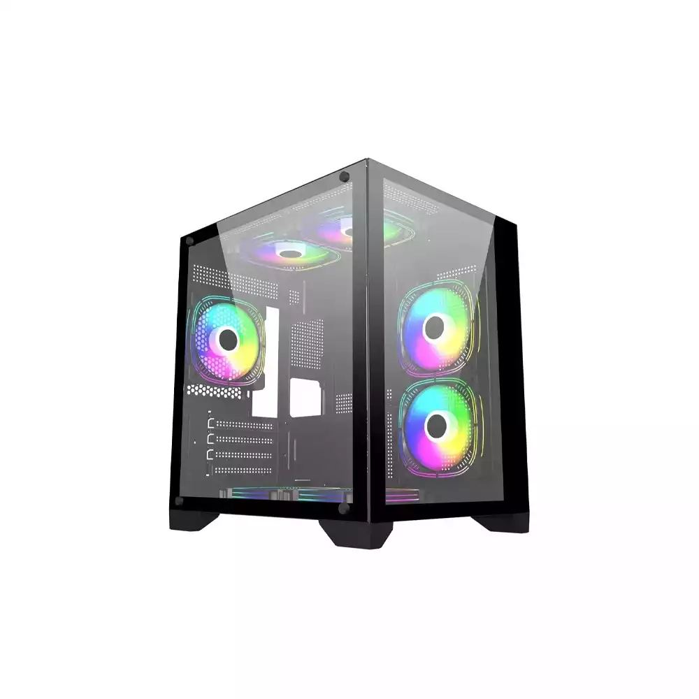 PC POWER ICE CUBE V2 2024 M-ATX Gaming Case (PP-H20-BK)