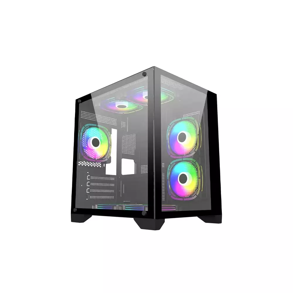 PC POWER ICE CUBE V2 2024 M-ATX Gaming Case (PP-H20-BK)