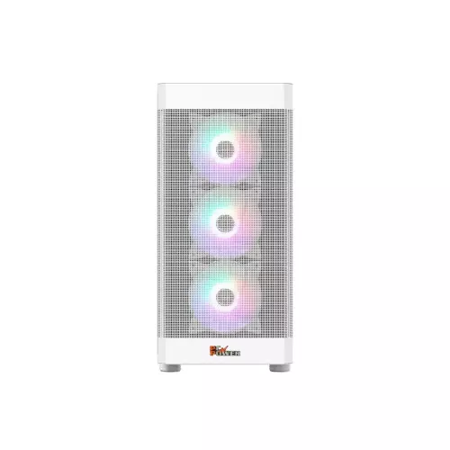 PC Power PG-H350 WH Icy Mesh Atx MId Tower Gaming casing-gallery-1