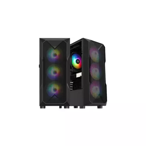 PC Power PG-GC2301 MESH ELITH BK ATX Gaming Casing - 1