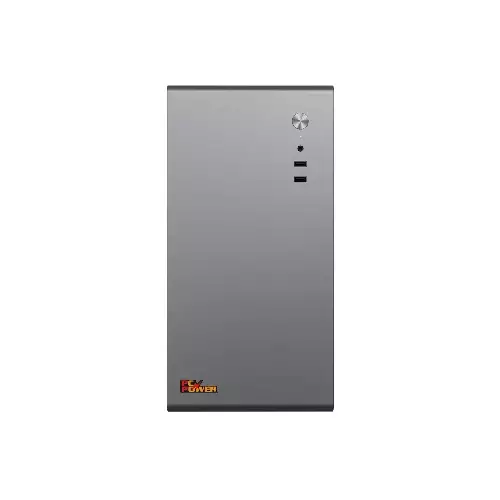 PC Power PC401 Gray mini ATX Desktop Casing with PSU - 1